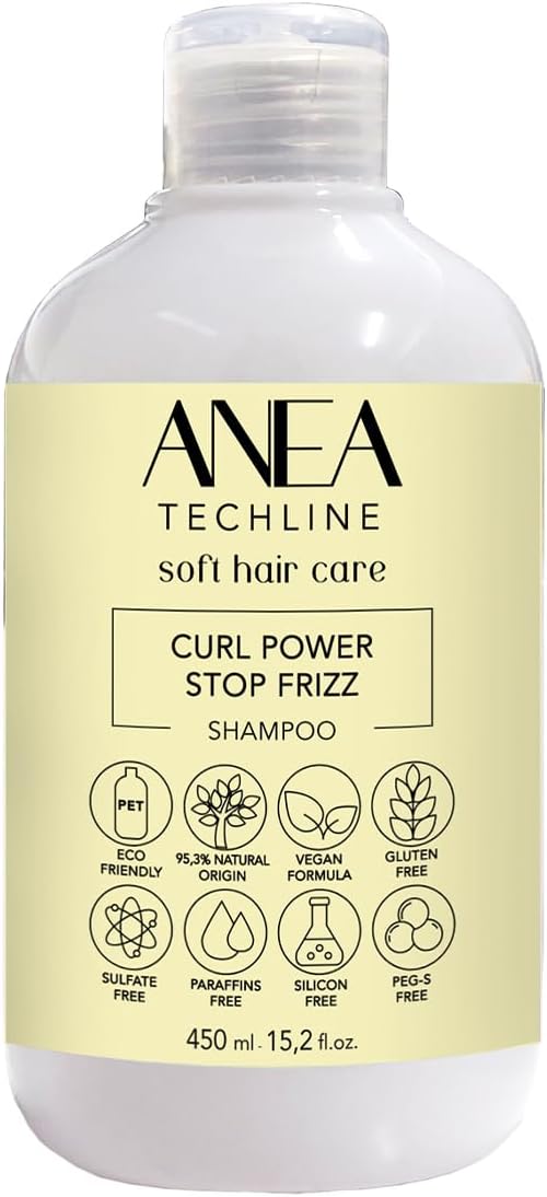 ANEA CURL POWER STOP FRIZZ, CHAMPU PARA RIZOS 450ML