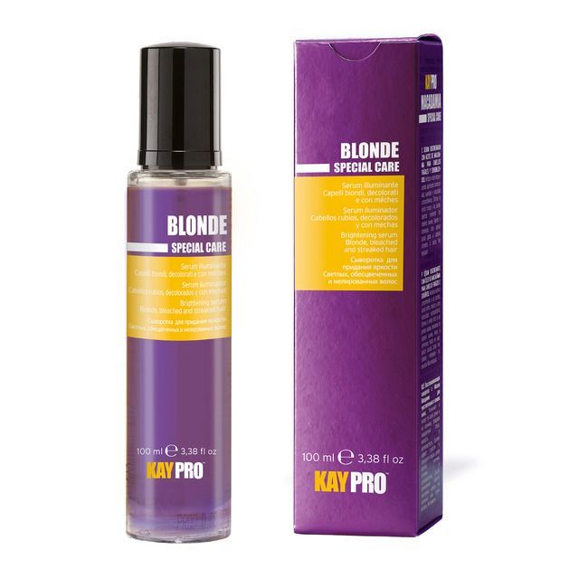 Kaypro Blonde - Serum Iluminador Para Cabellos Rubios Decolorados Con Mechas 100 ml