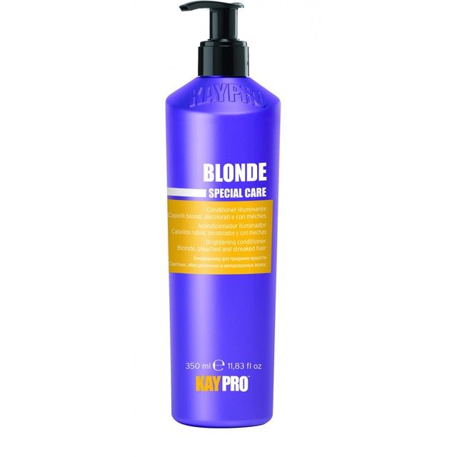 Kaypro Blonde - Acondicionador Iluminador Para Cabellos Rubios Decolorados Con Mechas 350 ml