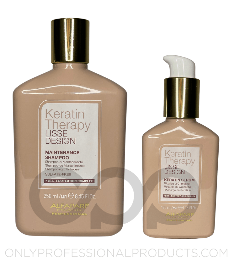 Kit Alfaparf Lisse Design Maintenance Shampoo y Keratin Serum 125ml