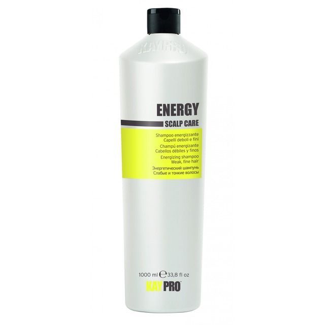 Kaypro Energy - Champú Energizante Anti-Caida De Cabello Fino Y Débil 1000ml