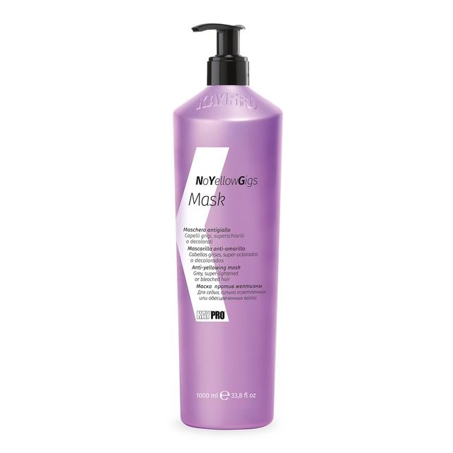Kaypro No Yellow - Mascarilla Para Cabellos Rubios Noyellowgigs 1000ml