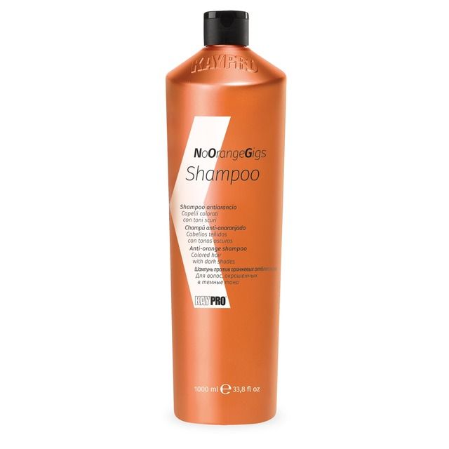 KAYPRO NoOrangeGigs 1000ml - Champú para cabello teñido con tonos oscuros.