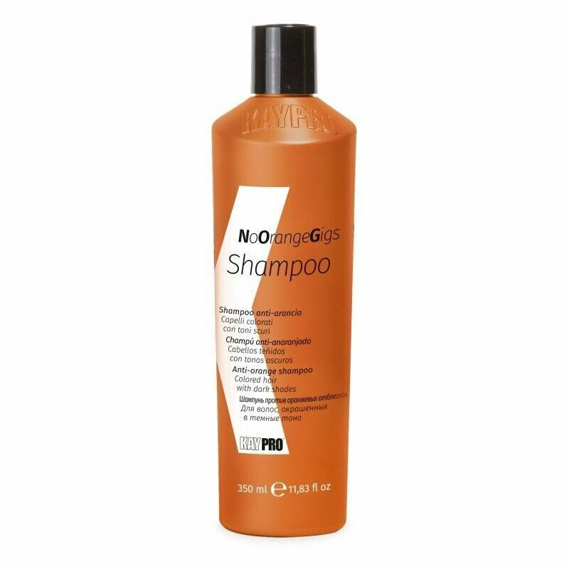 KAYPRO NoOrangeGigs 350ml- Champú para cabello teñido con tonos oscuros.