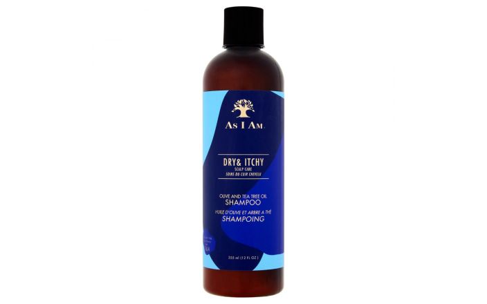 As I Am Champú de aceite de oliva y árbol del té para el cuidado del cuero cabelludo seco y con picores 355ml