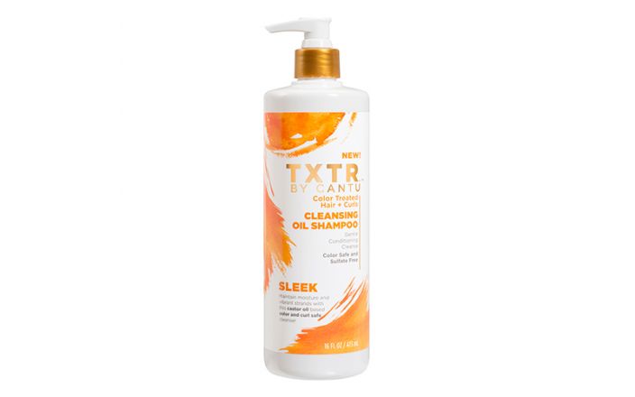 TXTR By Cantu Sleek Color Treated Hair + Curls Cleansing Oil Champú 16oz/473ml