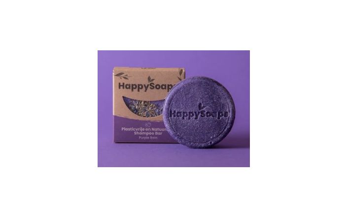 HappySoaps Barra de champú Purple Rain - 70 g