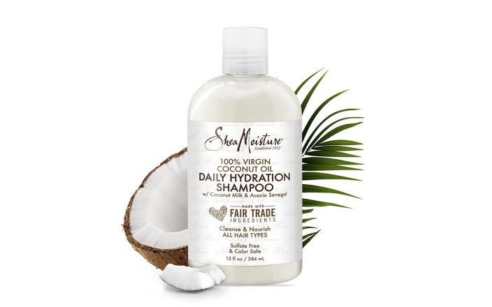 Shea Moisture 100% Aceite de Coco Virgen Champú Hidratación Diaria 13 oz