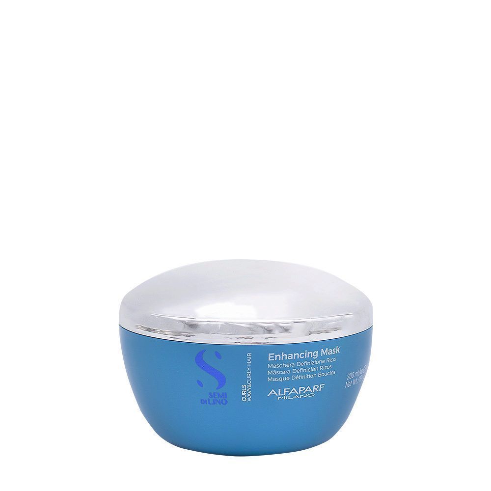 Alfaparf Semi di Lino Curls Mascarilla Hidratante para Cabello Rizado 200ml