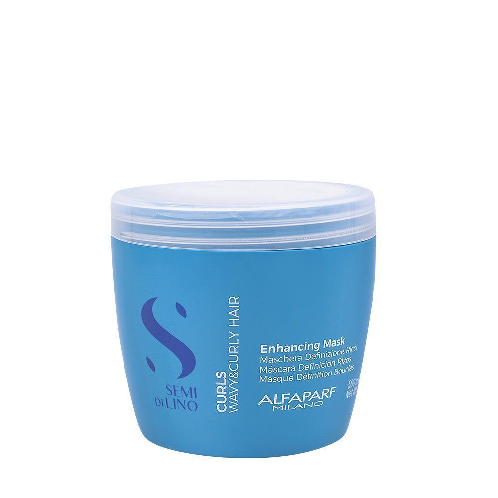 Alfaparf Semi di Lino Curls Mascarilla Hidratante para Cabello Rizado 500ml
