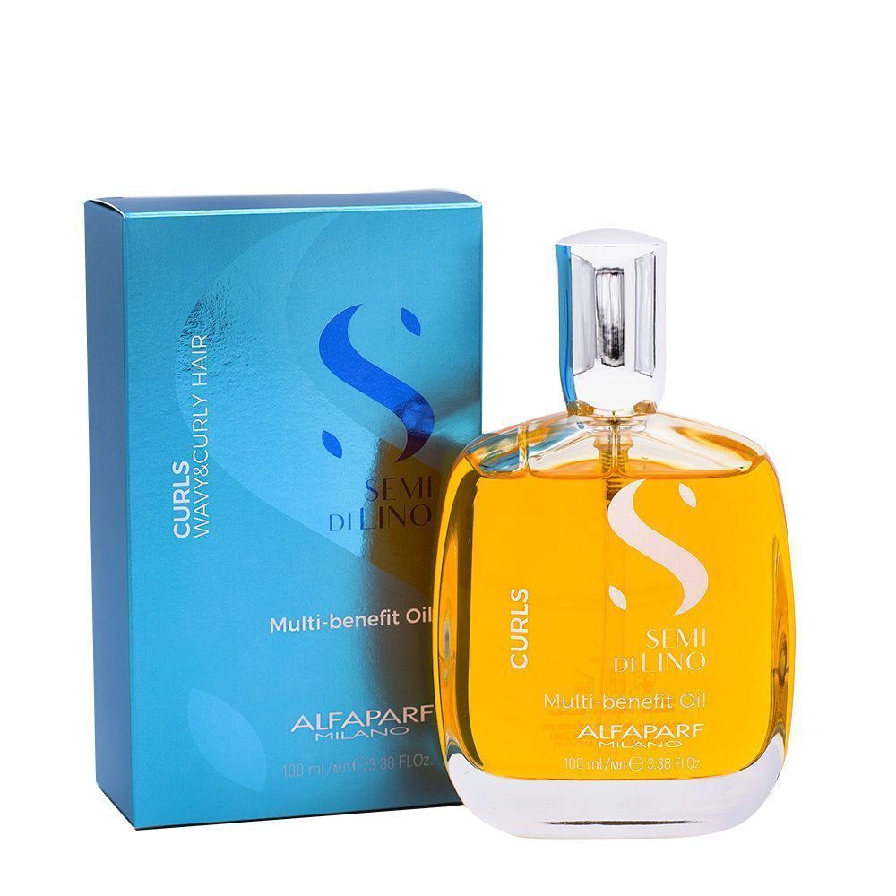 Alfaparf Semi di Lino Curls Multi Benefit Aceite Hidratante Cabello Rizado 100ml
