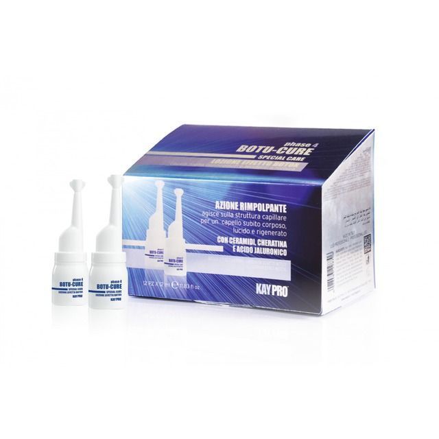 KAYPRO Botu-Cure - Loción Reconstrucción fase 4 para cabellos muy dañados - 12 ampollas.