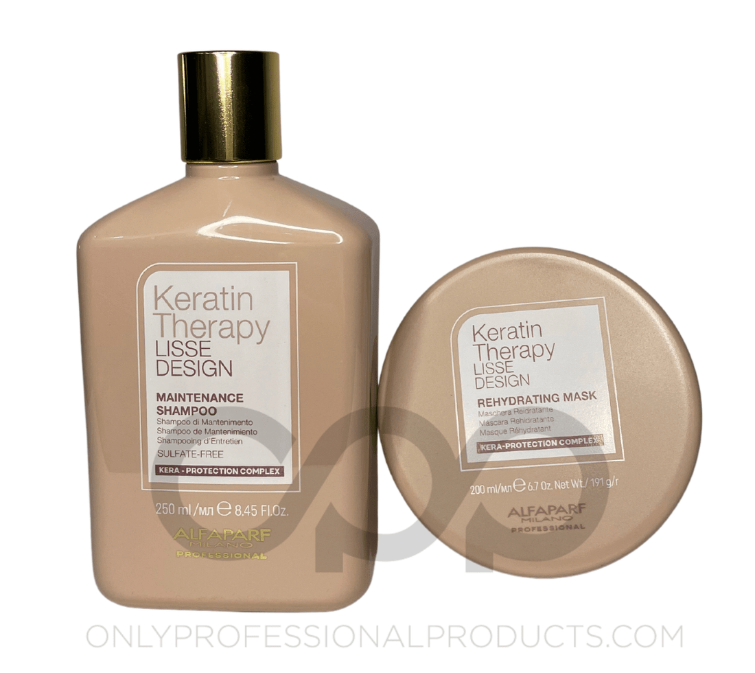 Kit Alfaparf Lisse Design Maintenance Shampoo 250ml y Rehydrating Mask 250ml