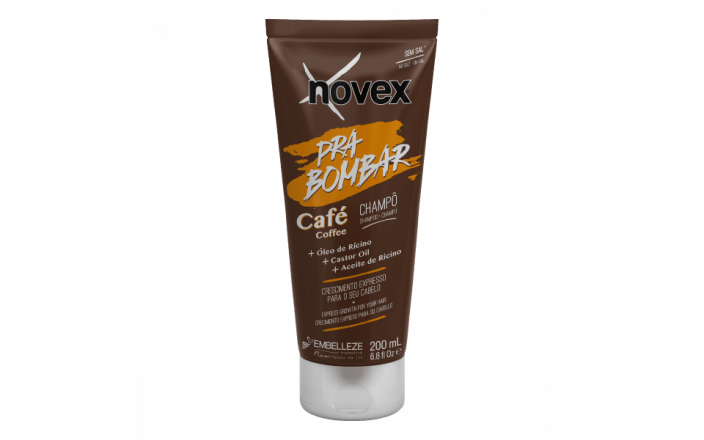Novex Pra Bombar Champú Café 200ml
