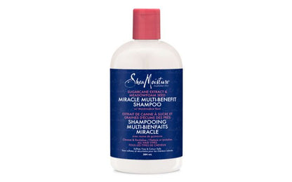 Shea Moisture EXTRACTO DE CAÑA DE AZÚCAR Y CHAMPÚ MILAGROSO DE SEMILLAS DE ESPUMA DE PRADO 13oz / 384ml