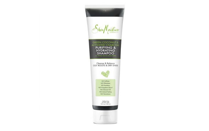 Shea Moisture CHAMPÚ DE COCO VERDE Y CARBÓN ACTIVADO PURIFICANTE E HIDRATANTE 10.3 oz / 305 ml