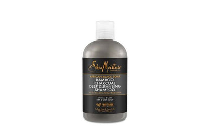 Shea Moisture Jabón Negro Africano Carbón de Bambú Champú de Limpieza Profunda 384 ml