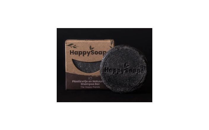 HappySoaps Charming Barra de Champú de Carbón y Sandalia Dulce - 70g