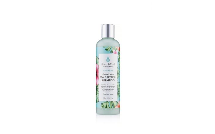 Flora &amp; Curl Champú de Arcilla Refrescante de Coco y Menta 10.1 oz