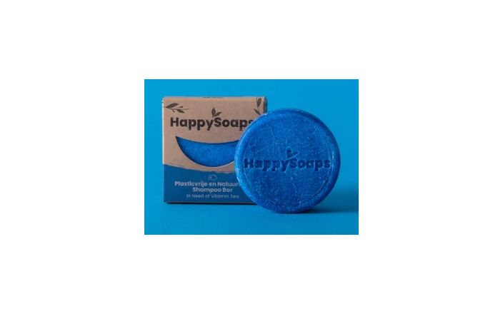 HappySoaps Barra de champú de mar con vitaminas - 70g