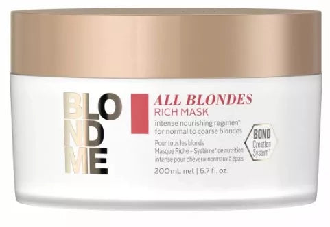 Schwarzkopf Professional Blond Me All Blondes Mascarilla enriquecida 200ml