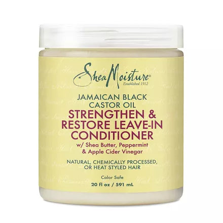 Shea Moisture Aceite de ricino negro jamaicano Leave In Acondicionador 20 Oz